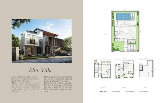 Thiết kế biệt thự Elite Villa Angel Island Nhơn Trạch