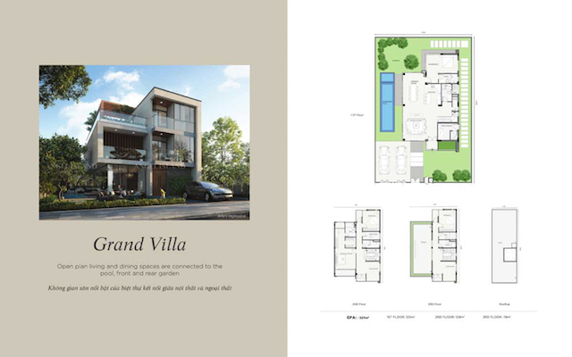 Thiết kế biệt thự Grand Villa Angel Island Nhơn Trạch