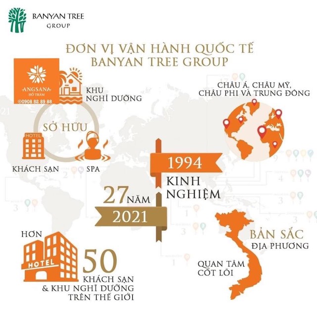 Banyan Tree đơn vị quản lý vận hành Angsana Hồ Tràm