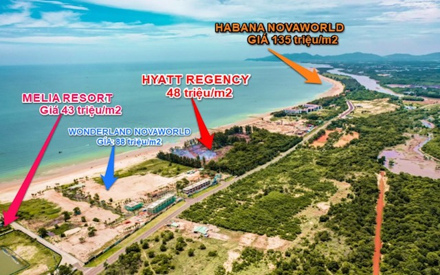 Vị trí dự án Hyatt Regency Hồ Tràm Resort and Spa