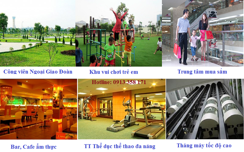 Khu vui chơi cho trẻ em và khu tập gym ở Chung cư Horizon Tower