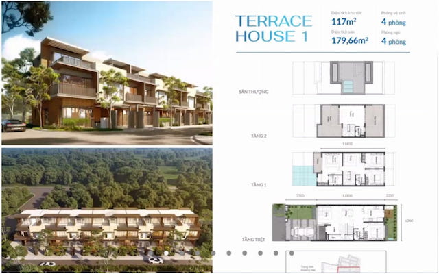 Thiết kế Terrace house 1 dự án Izumi City
