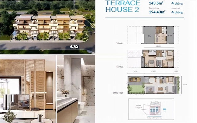 Thiết kế Terrace house Premium dự án Izumi City