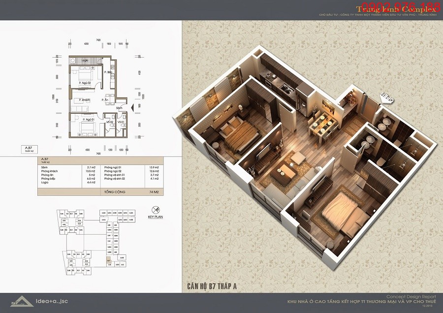 Thiết kế căn hộ 07 tòa V2 Chung cư Home City