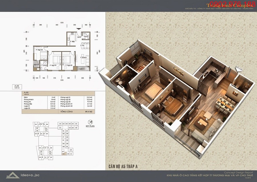 Thiết kế căn hộ 08 tòa V2 Chung cư Home City