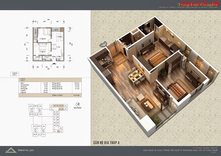 Thiết kế căn hộ 09 tòa V2 và căn hộ 01-02-05-06-07-08 Tòa V3 Chung cư Home City