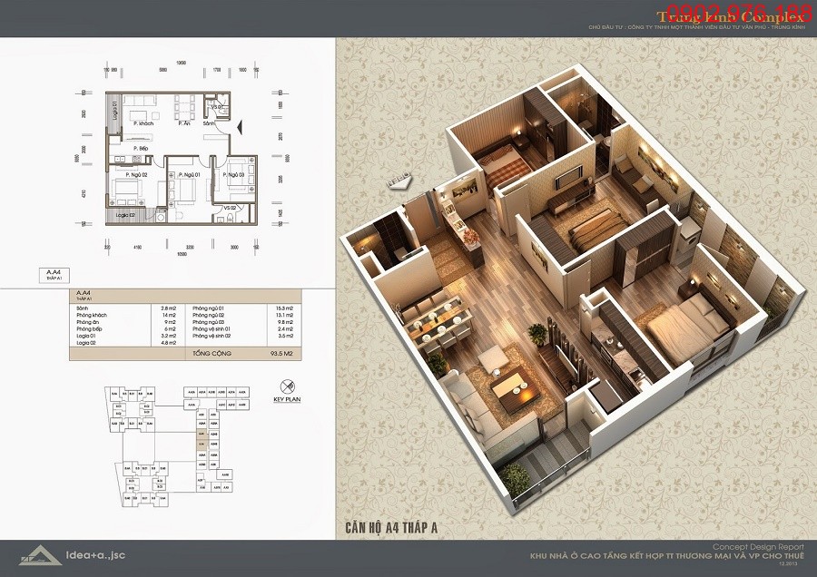 Thiết kế căn hộ 04 tòa V2 và căn hộ 15 tòa V3 Chung cư Home City