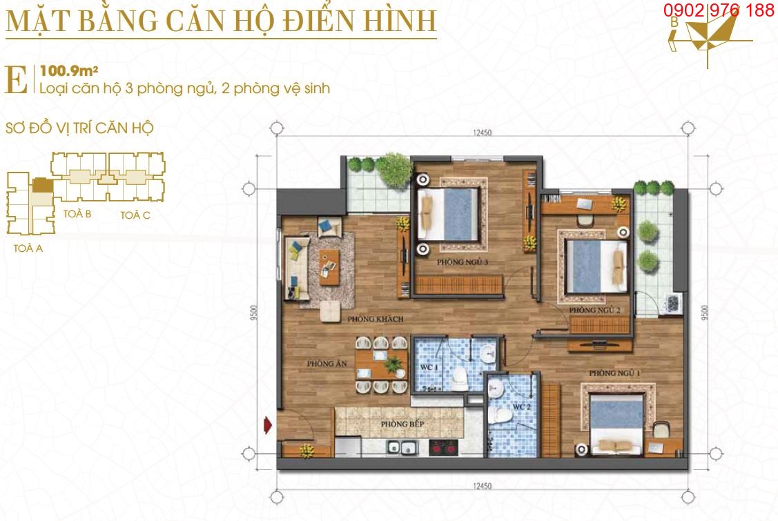 Thiết kế căn hộ số 07 Chung cư Ecolife Tây Hồ