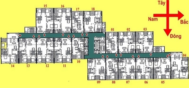 mặt bằng thiết kế chung cư học viện kỹ thuật quân sự