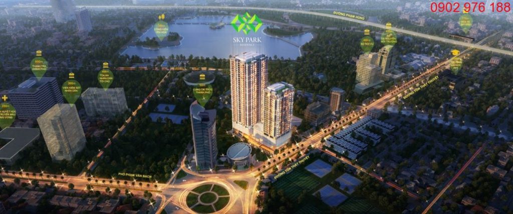 Phối cảnh tổng quan chung cư sky park