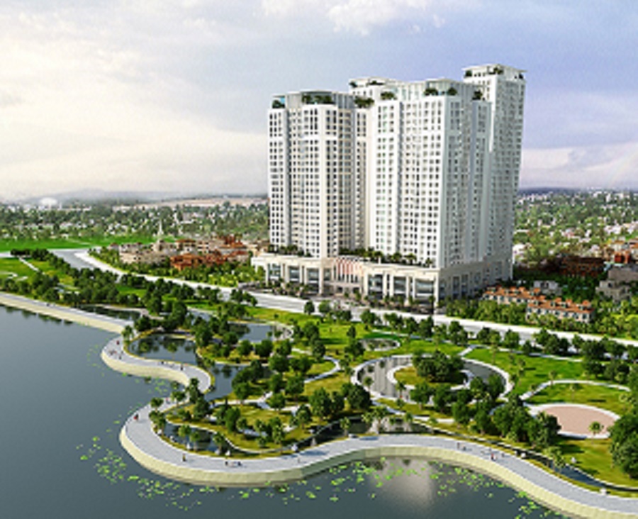 Phối cảnh tổng quan Chung cư Home City Trung Kính