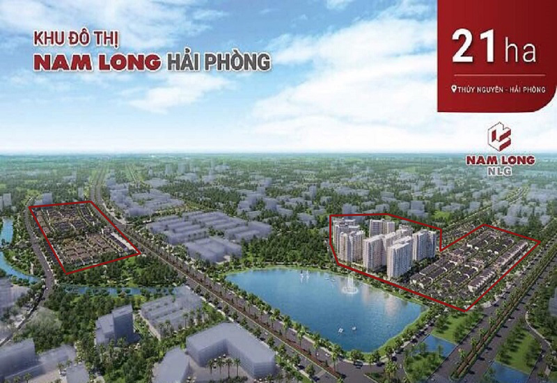 Phối cảnh tổng thể dự án nam long hải phòng