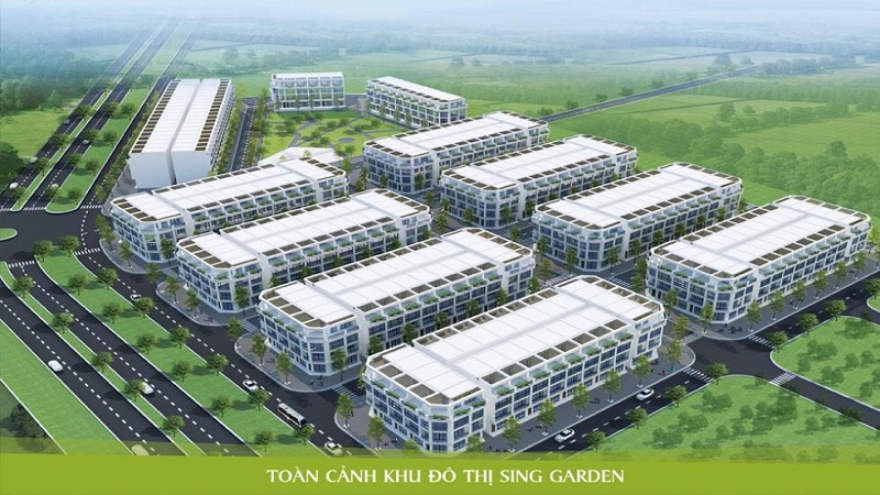 Phối cảnh khu đô thị sing garden vsip bắc ninh