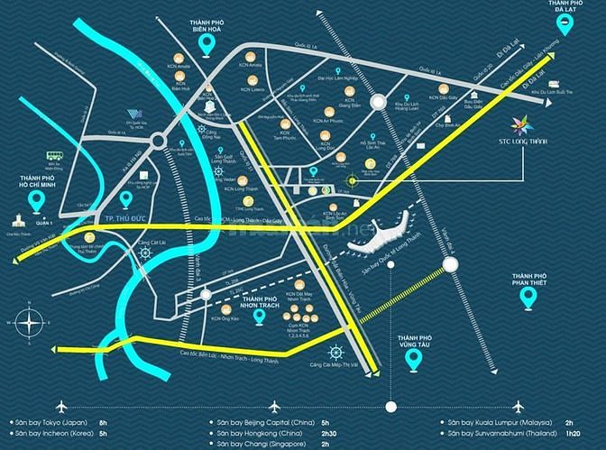 Vị trí dự án STC Long Thành