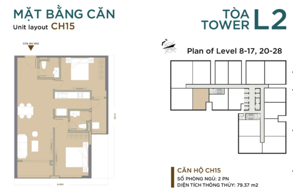 Thiết kế chi tiết căn hộ số 15 Chung cư Luxora Bắc Giang