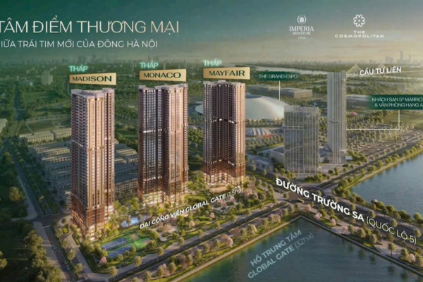 Shophouse chân đế The Cosmopolitan Cổ Loa tâm điểm thương mai