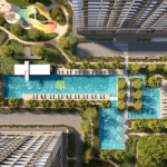 Phối cảnh tiện ích ngoài trời sang trọng và tiện nghi tại Chung cư Masteri Trinity Square