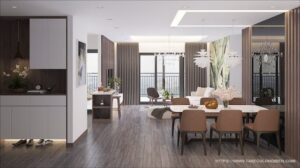 Nội thất bàn giao căn hộ Taseco Long Biên Central