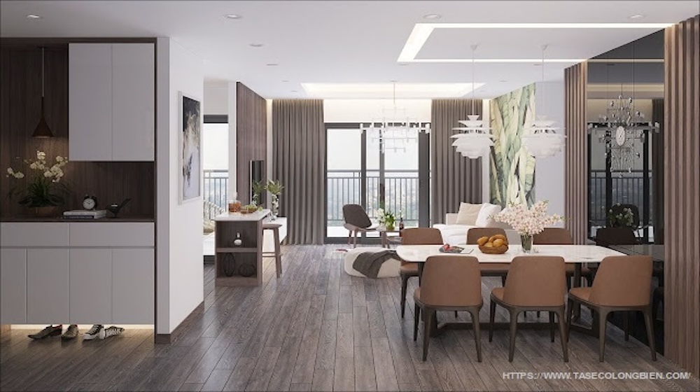 Nội thất bàn giao căn hộ Taseco Long Biên Central
