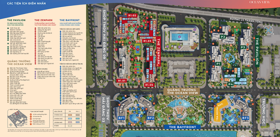 Tiện ích Lumiere Bayfront Vinhomes Ocean Park 1