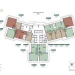 Mặt bằng thiết kế tầng 1 Shophouse chân đế toà Monaco The Cosmopolitan Cổ Loa