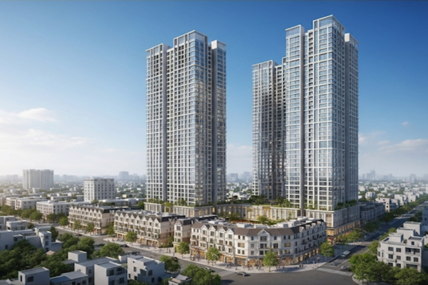 Phối cảnh tổng quan Chung cư Meyhomes Galleria Hoàng Mai