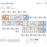 Mặt bằng thiết kế tầng điển hình toà Vision 2 Masteri Era Landmark