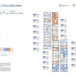 Mặt bằng thiết kế tầng điển hình toà Vision 3 Masteri Era Landmark