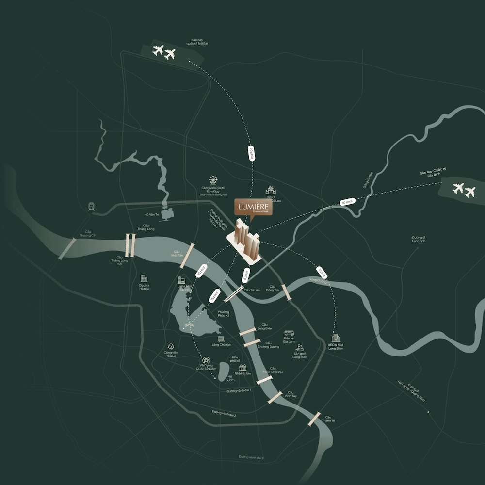 Vị trí dự án Lumiere Essence Peak Cổ Loa