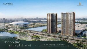 Phối cảnh thiết kế tổng thể Chung cư Lumiere essence Speak Cổ Loa