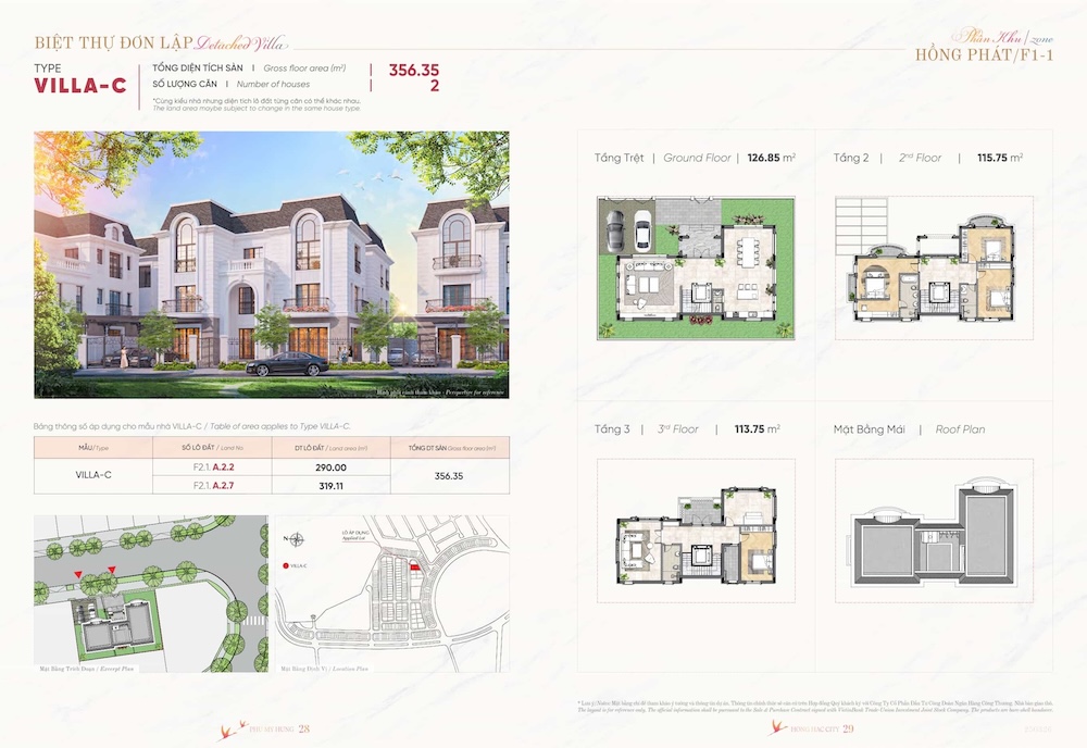 Layout thiết kế Biệt thự đơn lập C Hồng Hạc City Bắc Ninh