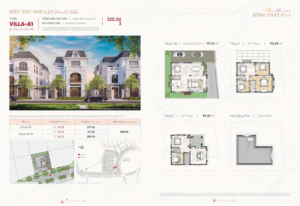 Layout thiết kế Biệt thự đơn lập A1 Hồng Hạc City Bắc Ninh