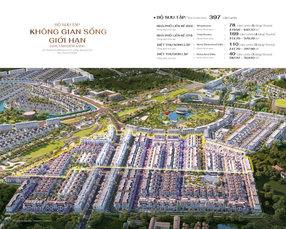 Bộ sưu tập Biệt thự song lập giới hạn tại Hồng Hạc City