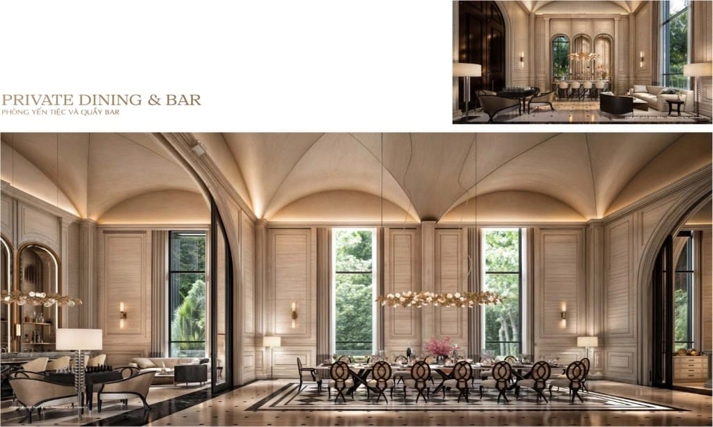 Phòng yến tiệc và quầy Bar đẳng cấp dành cho cư dân