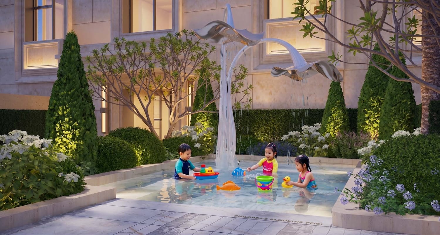 Tiện ích bể bơi dành cho trẻ em tại Casa Luna Phú Mỹ Hưng