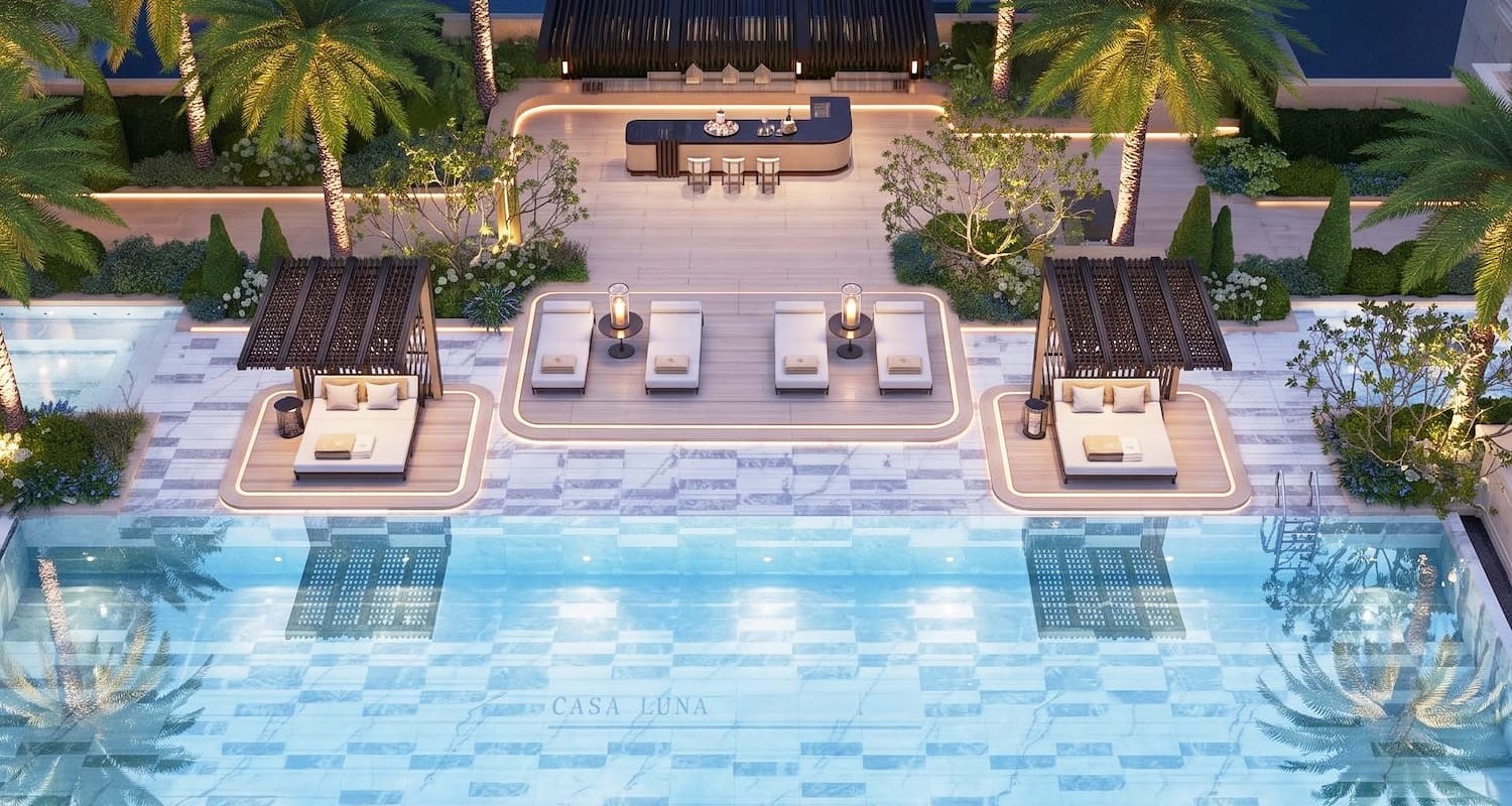 Tiện ích bể bơi được bố trí tại tầng 3 Căn hộ Casa Luna Phú Mỹ Hưng